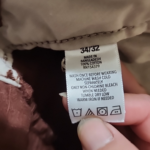 AEROPOSTALE Relaxed Strap Pockets Cargo Pants Brown Men's Size 34/32. - Picture 7 of 8